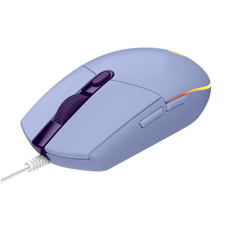 罗技 G102二代 LIGHTSYNC游戏鼠标 淡紫色